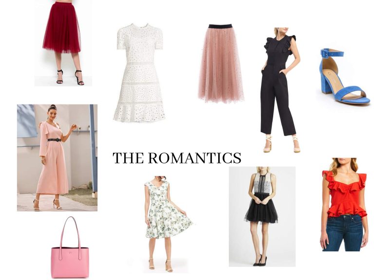 Fashion collage romantic style