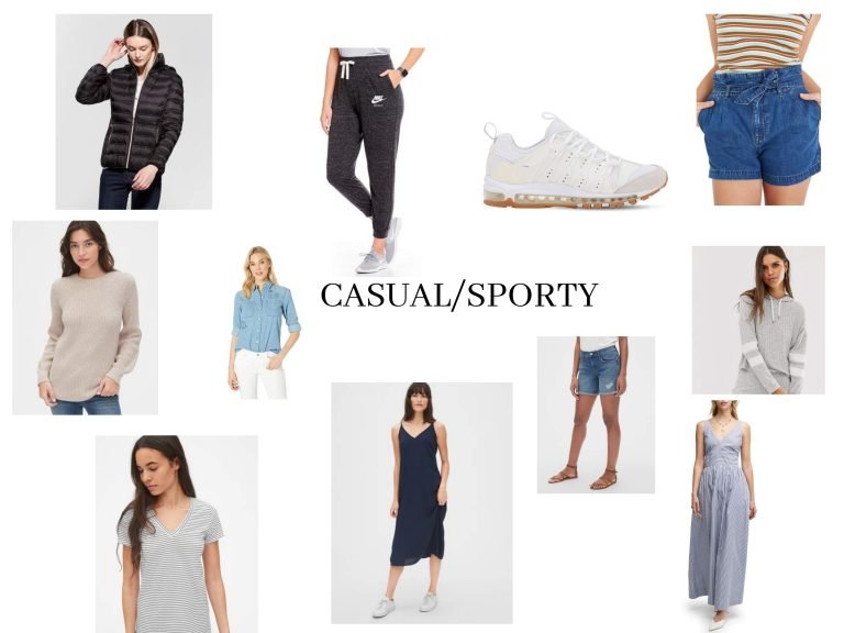 Casual Sporty Fashion Collage