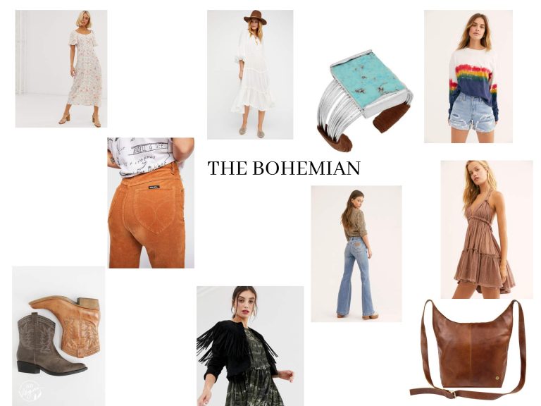 Bohemian Fashion Collage Style