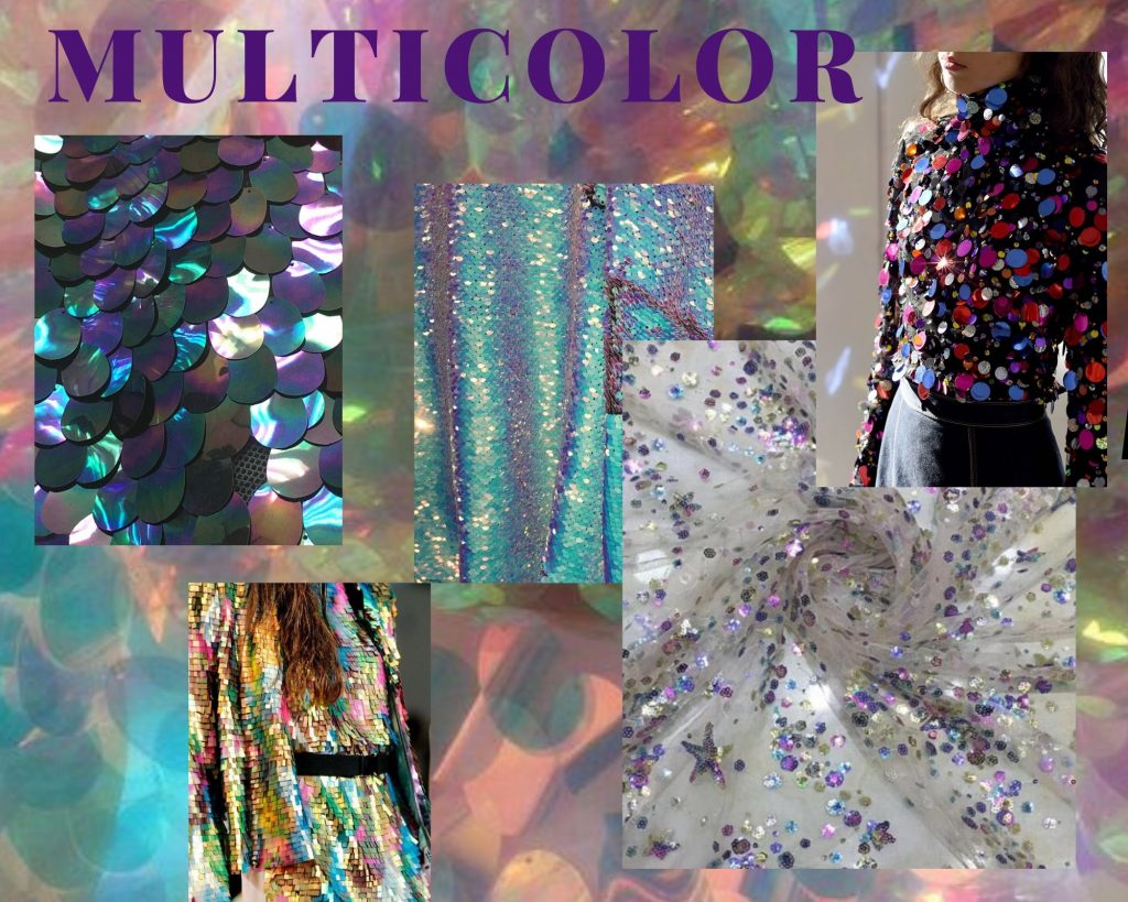 Muti-color fashion collage