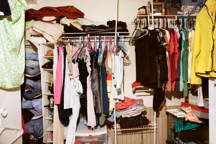 Messy Closet and wardrobe